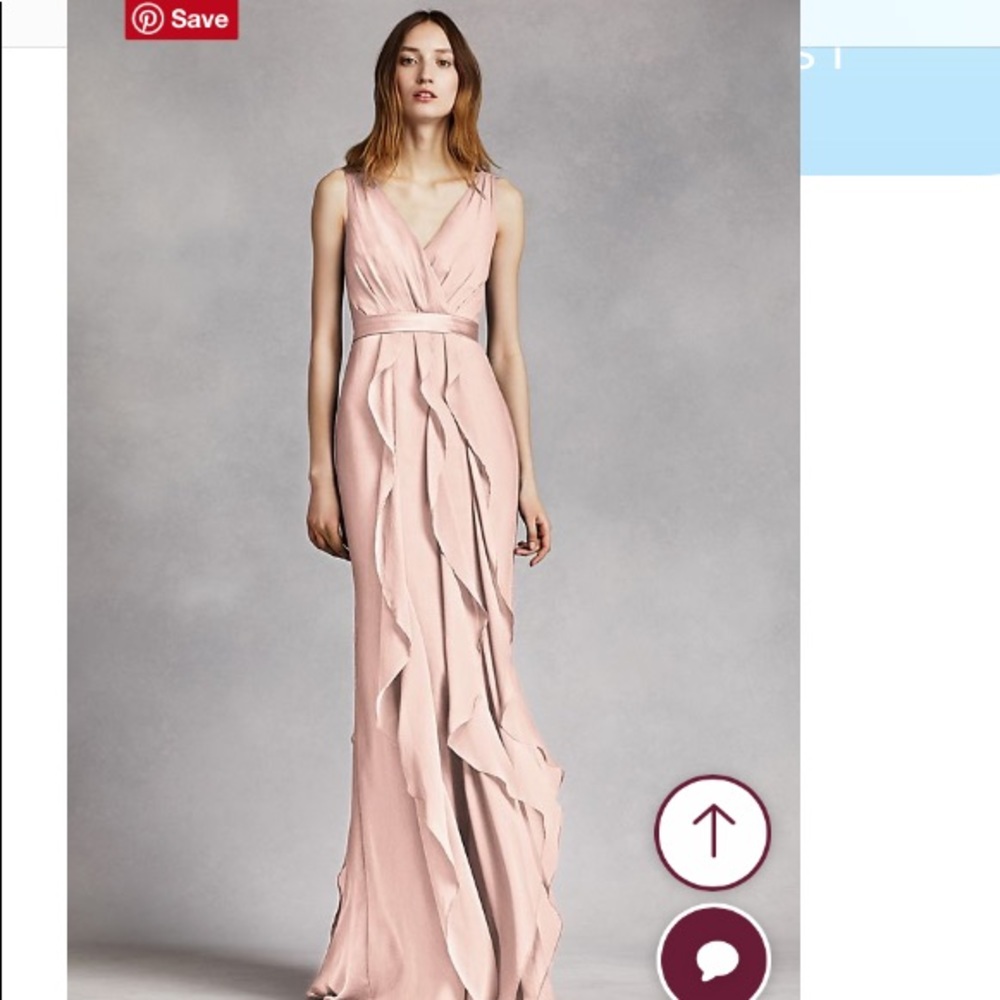 Pink ruffled dress